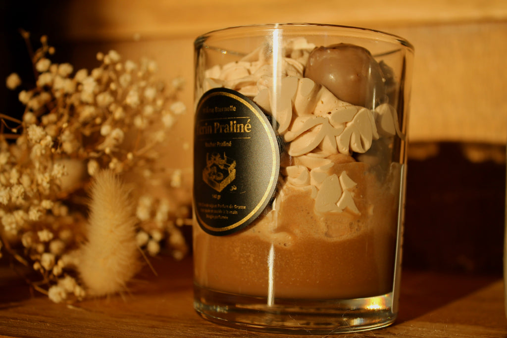 Bougie Gourmande - Écrin Praliné